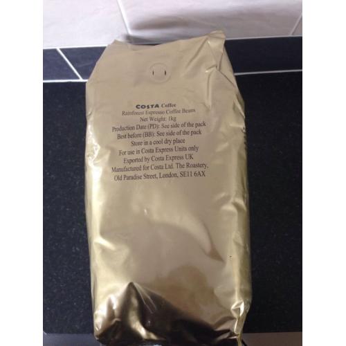 Costa Coffee Rainforest coffee beans