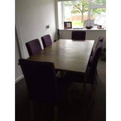 Table and chairs