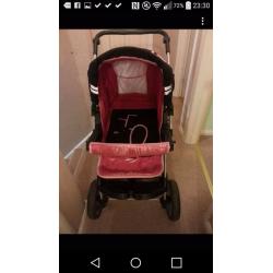 3 in 1 pushchair car seat and carry cott