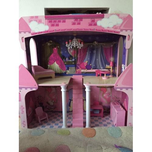 Large wooden dolls house