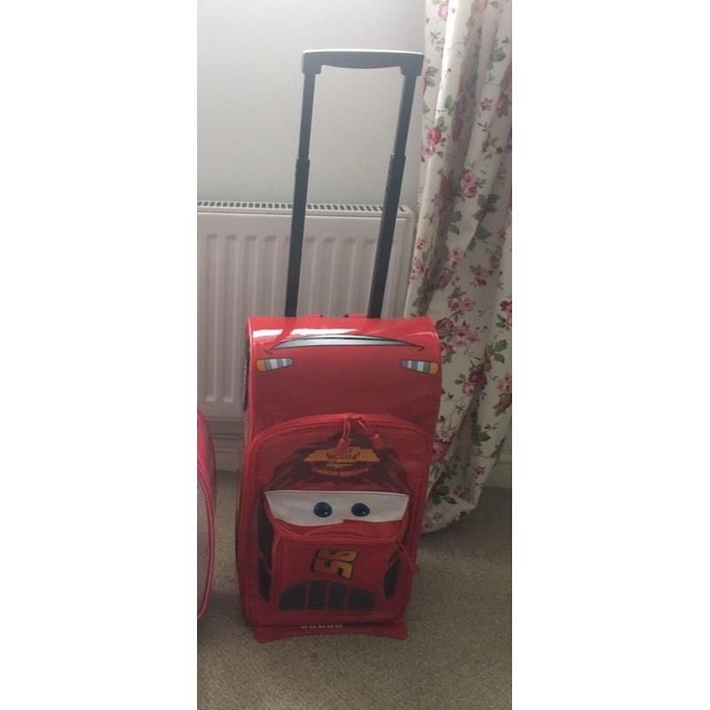Lightening McQueen Disney store suitcase