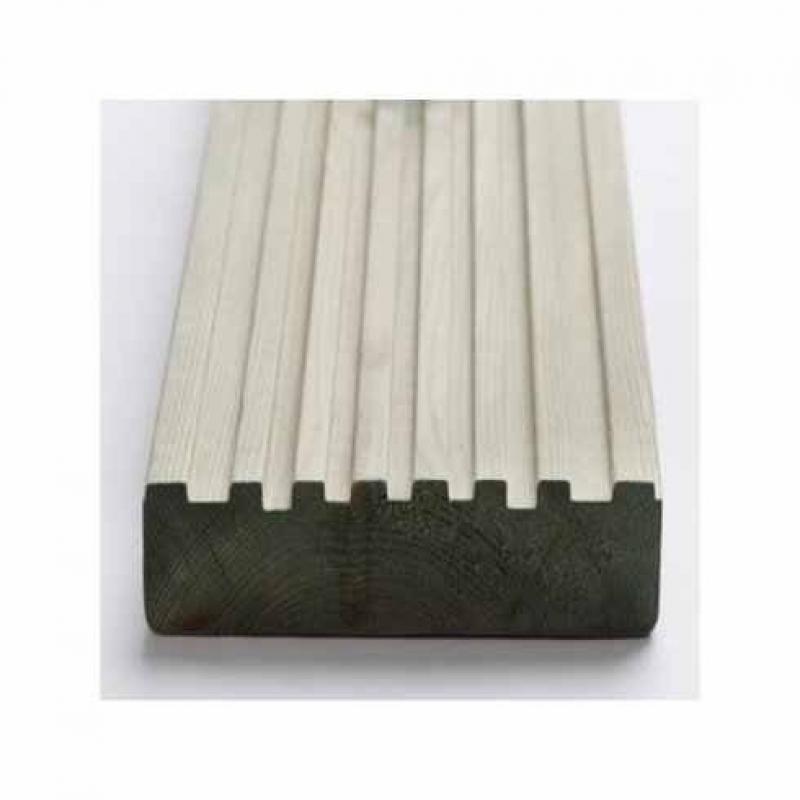 Timber decking pressure treated