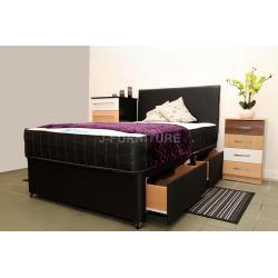 NEW STOCK! DIVAN BED WITH LUXURY ORTHOPAEDIC/MEMORY FOAM 10" MATTRESS IN ALL SIZES! SUPER DEAL!
