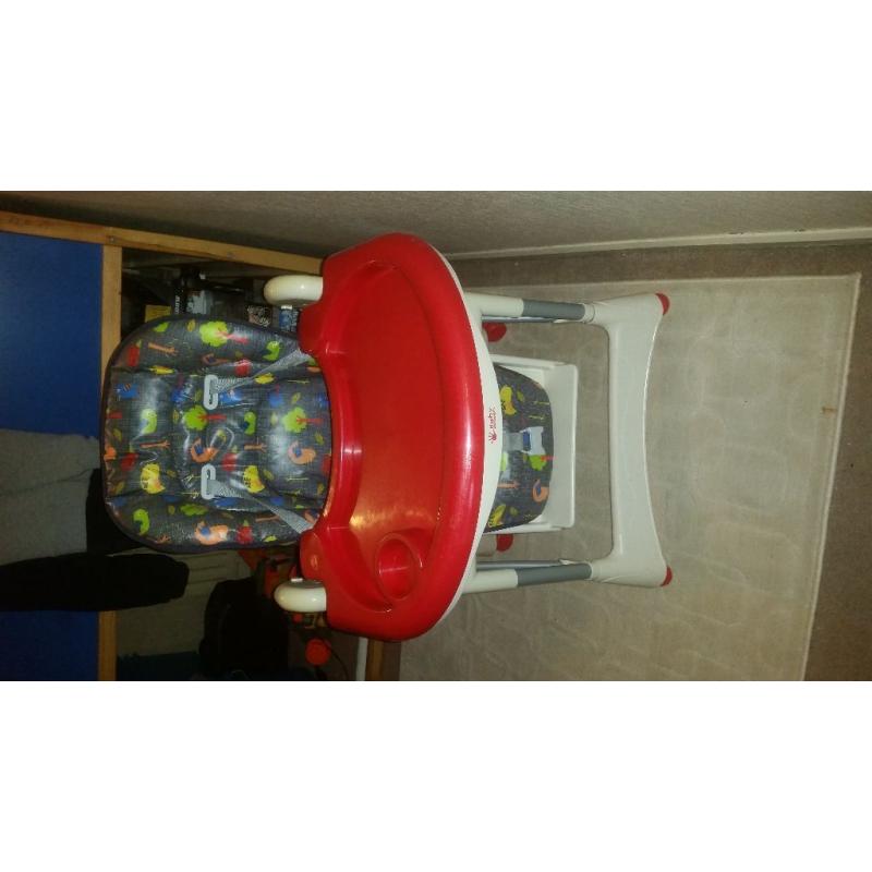 High chair - reclining