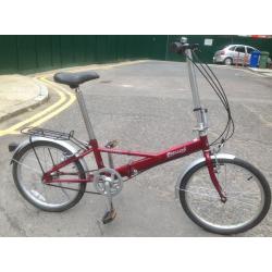 Raleigh Phillips 'Parkway' 3 speed Red folding bike fold up bicycle