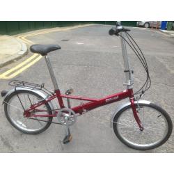 Raleigh Phillips 'Parkway' 3 speed Red folding bike fold up bicycle