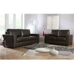 *Cheap Price* Good Quality Leather 3 2 Seater Sofa Set Black / Brown
