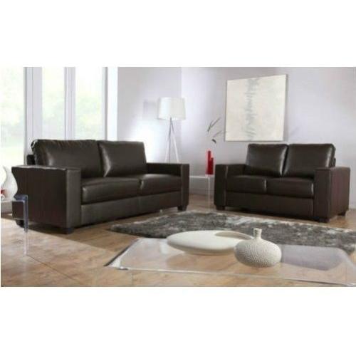 *Cheap Price* Good Quality Leather 3 2 Seater Sofa Set Black / Brown