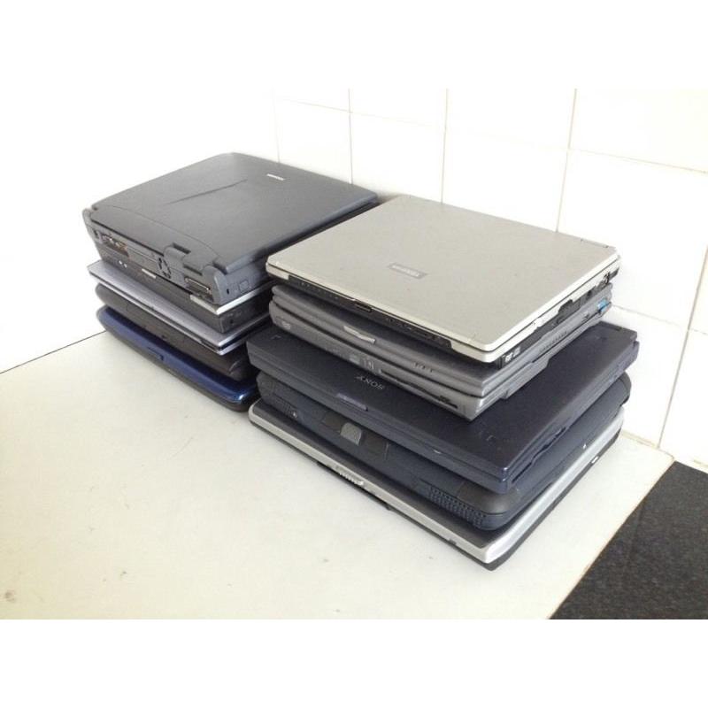 Joblot 10x laptops - mostly working, bits missing