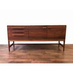 Mid Century Rosewood Sideboard by Beithcraft - Retro Vintage Teak Modernist Minimalist Design