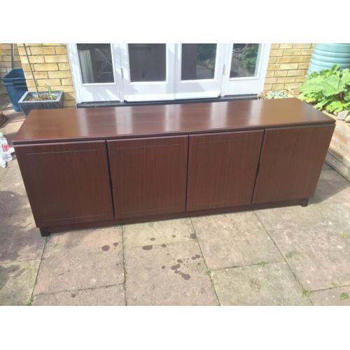 Contemporary 70s mahogany sideboard
