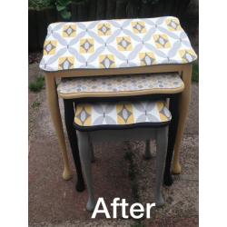Wooden*Nest*of tables/trio,Upcycled,Hand created & Bespoke