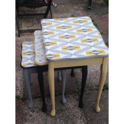 Wooden*Nest*of tables/trio,Upcycled,Hand created & Bespoke