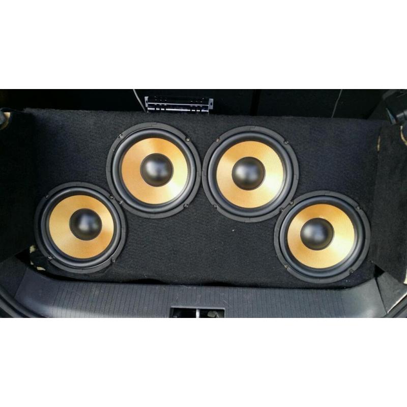 CAR SUBWOOFERS PLUS AMPLIFIER