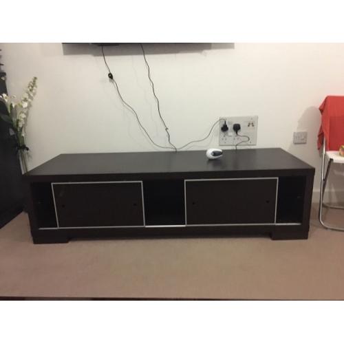 TV CABINET ALMOST UNUSED HARD WOOD MADE IN ITALY
