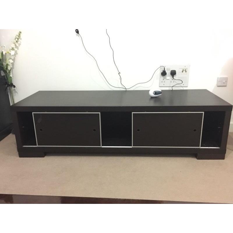 TV CABINET ALMOST UNUSED HARD WOOD MADE IN ITALY