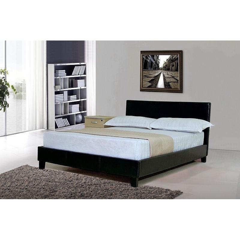 **100% GUARANTEED PRICE!**Double/Small Double Leather Bed With Eco-SPrung 8inch Dual Sided Mattress