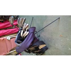 John Letters Golf Clubs and Golf Bag