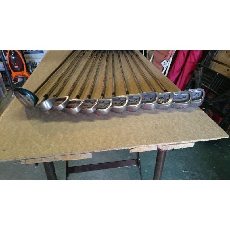 John Letters Golf Clubs and Golf Bag