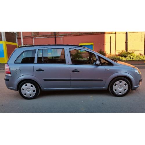 VAUXHALL ZAFIRA LIFE 7 SEATER 1.6 PETROL MOT 9TH FEBRUARY 2017