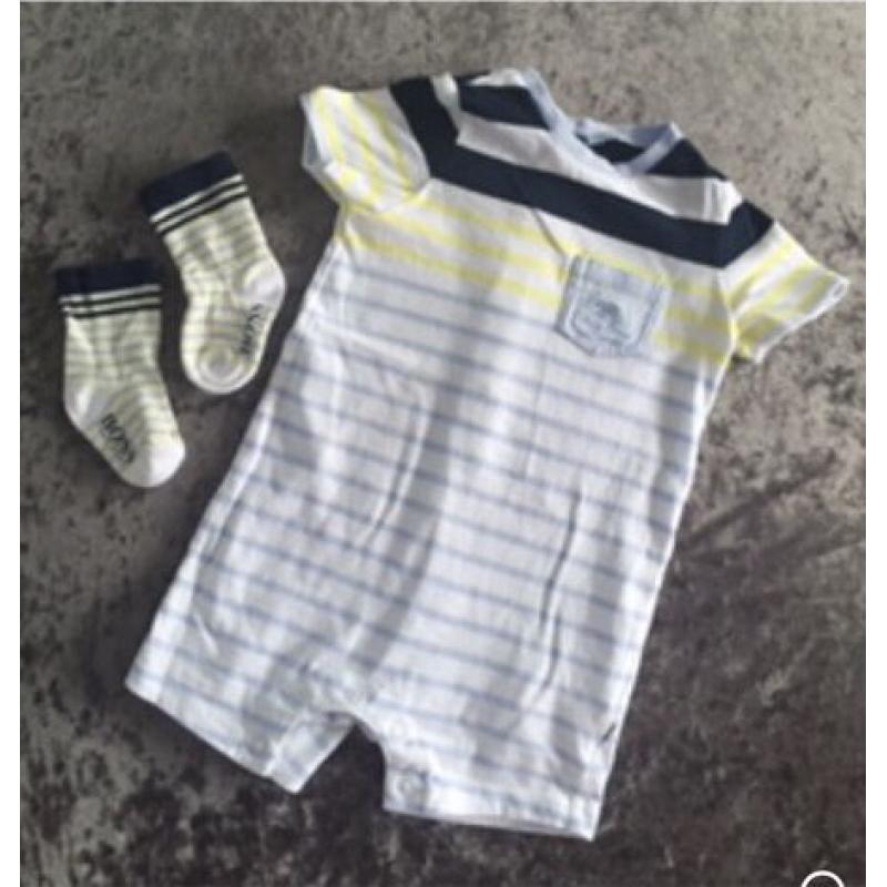 Hugo boss stripe romper set