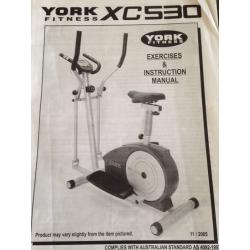 York Fitness Cross Trainer. XC530 as New