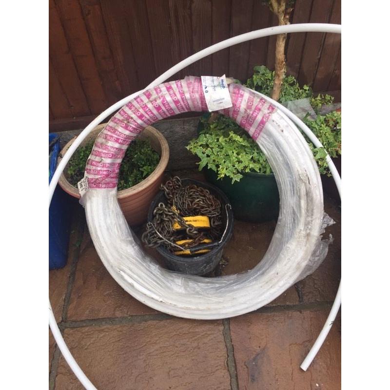 2 Rolls of Barrier Pipe 1 Roll of under floor heating pipe