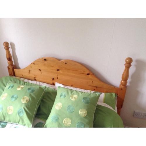 Pine double bed