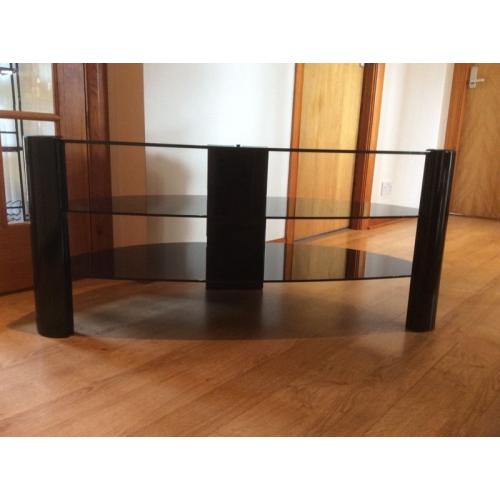 Glass corner TV unit