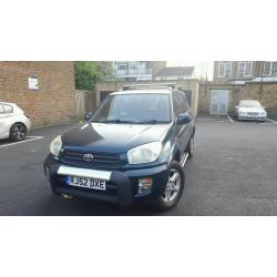 2002(52 REG) RAV4 MANUAL 2.0 PETROL MOT APRIL 2017 LOW MILEAGE 75K