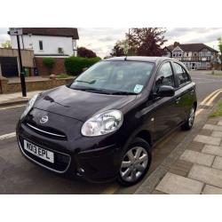 2013 NISSAN MICRA 1.2 TEKNA 5DR, ONLY 24,000 MILES, NISSAN HISTORY, SATNAV, SUNROOF, MINT CONDITION