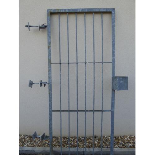Security Gate. Galvanised steel 820mm wide by 1900mm tall.