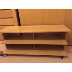 Light oak unit/TV unit