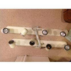 John Lewis Halogen / LED lights wall / ceiling cream enamel x2