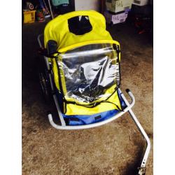 2 seater child bike trailer