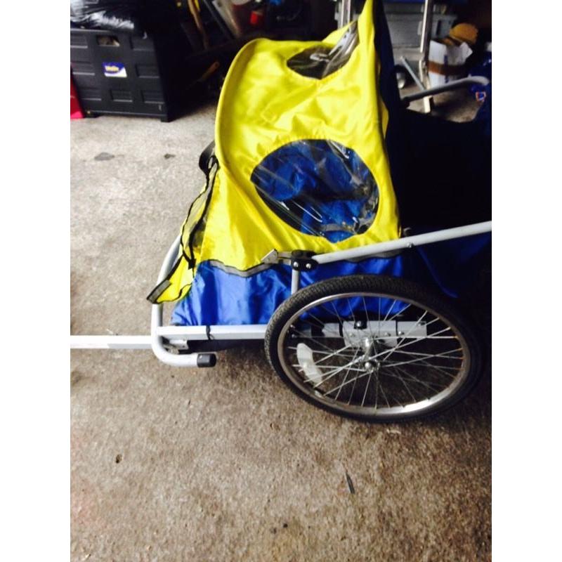 2 seater child bike trailer