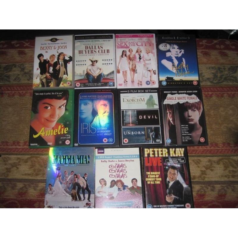 11 x DVD's in perfect condition and boxed, great selection