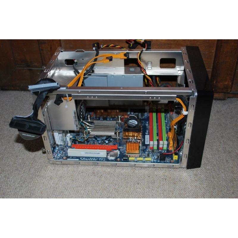 Shuttle XPC SP45H7 Barebones Gaming PC / Powerful Media Centre Sony DVD+RW Computer