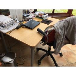 IKEA desk and chair