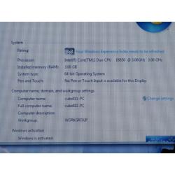 HP Ultra Small 7800 full WiFi seup, 3ghz x 2, 4gb,160gb, Win7, MS Office, 17" LCD, Can Deliver 80