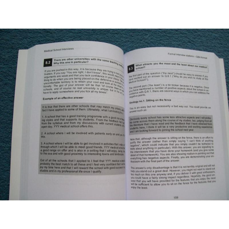 Medicine book-Medical school interviews(at university) Book