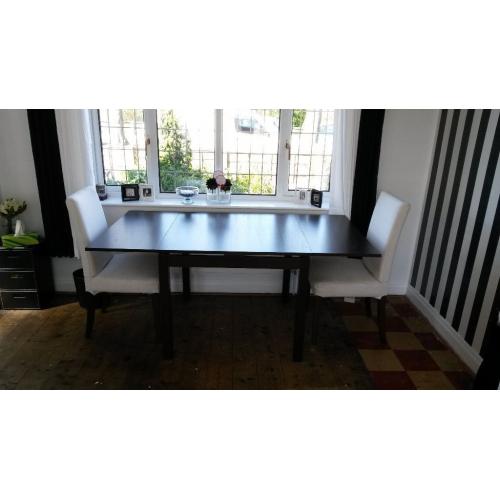 Dining table and 2 chairs