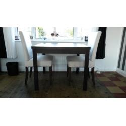 Dining table and 2 chairs