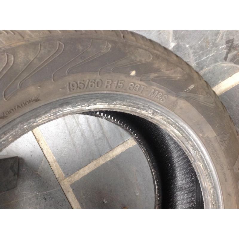 Vrederstein snow trac 3 winter tyres 195/60/R15 88 T