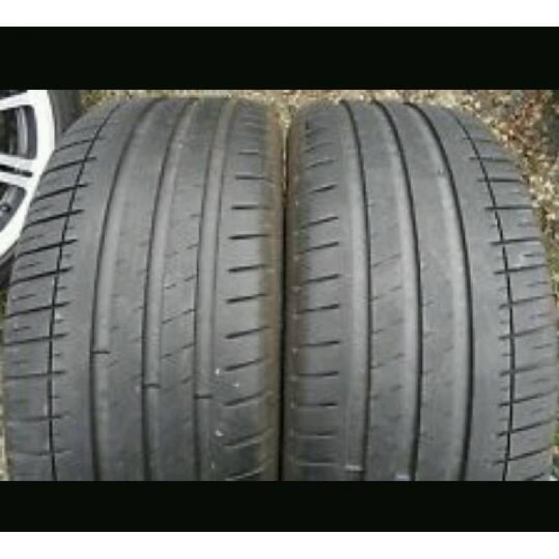 **PAIR OF 205.55.16 PART WORN CAR TYRES WITH 6mm tread