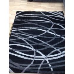 Rug - black/grey/white