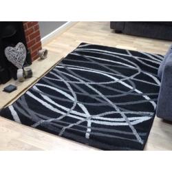 Rug - black/grey/white