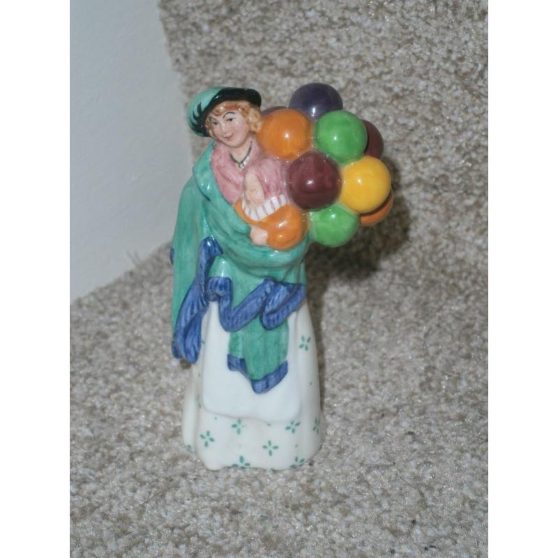 THE BALLOON SELLER HN2130 Royal Doulton Porcelain Figurine Miniature Rare