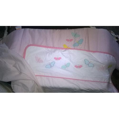 mothercare butterfly crib bedding