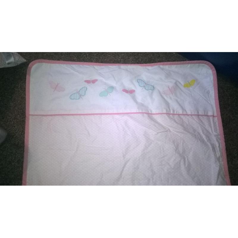 mothercare butterfly crib bedding